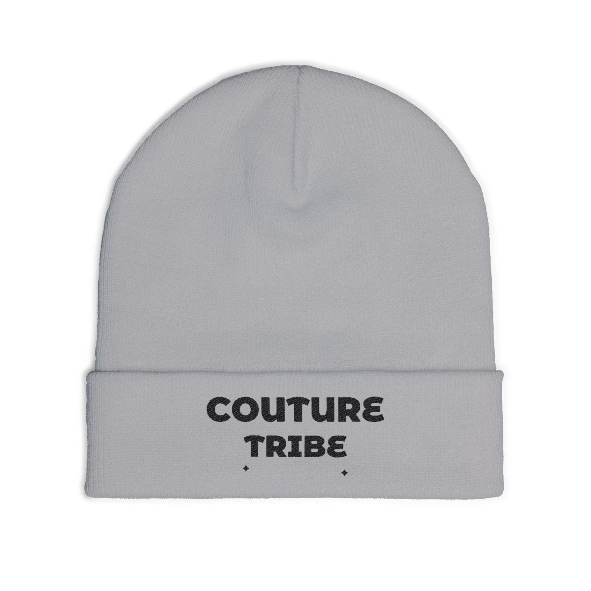 Couture Tribe Embroidered Knit Beanie — Cozy Fashion-Forward Winter Hat