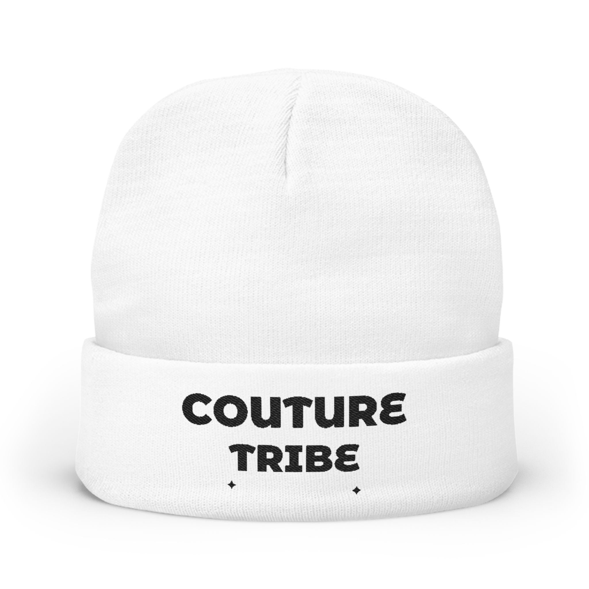 Couture Tribe Embroidered Knit Beanie — Cozy Fashion-Forward Winter Hat