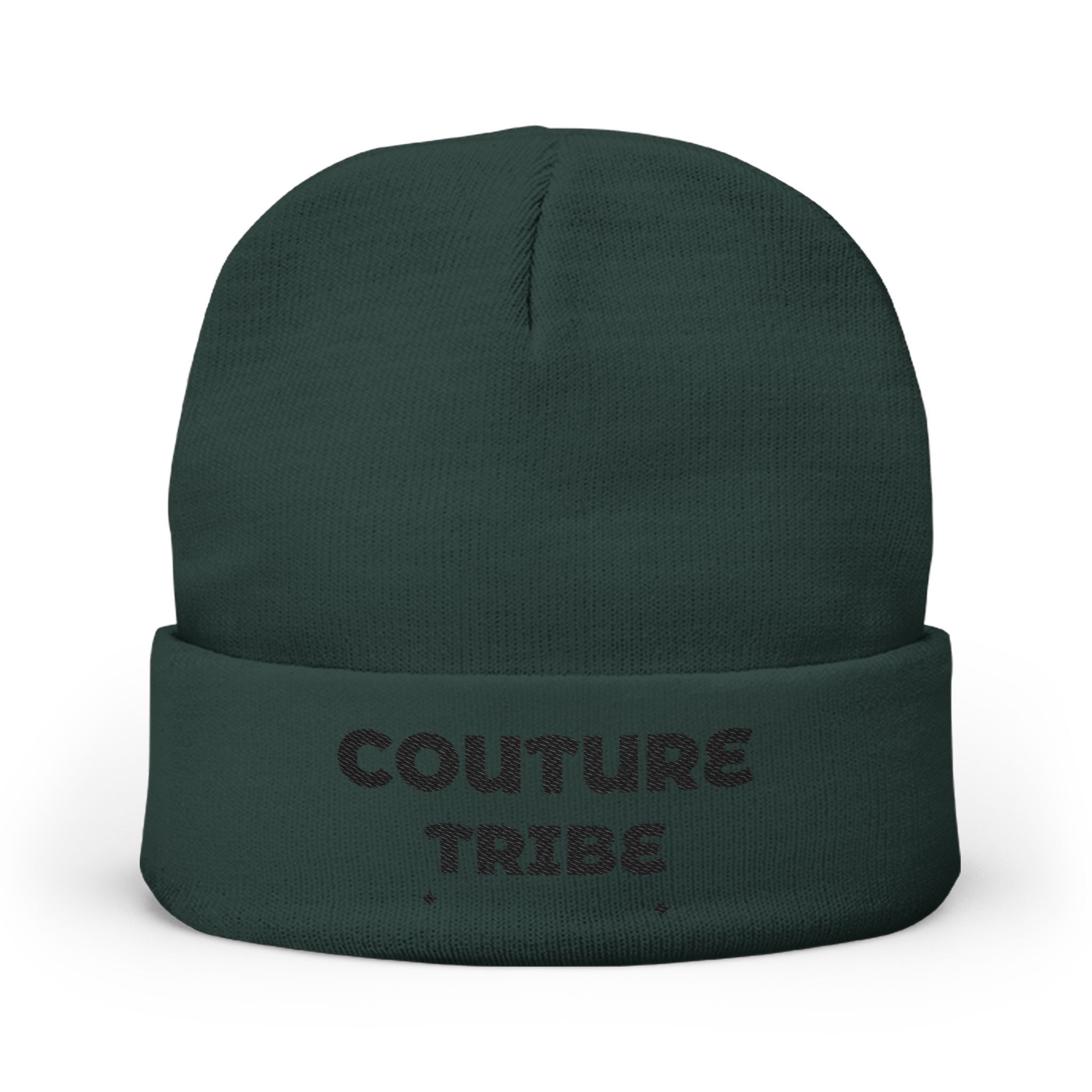 Couture Tribe Embroidered Knit Beanie — Cozy Fashion-Forward Winter Hat