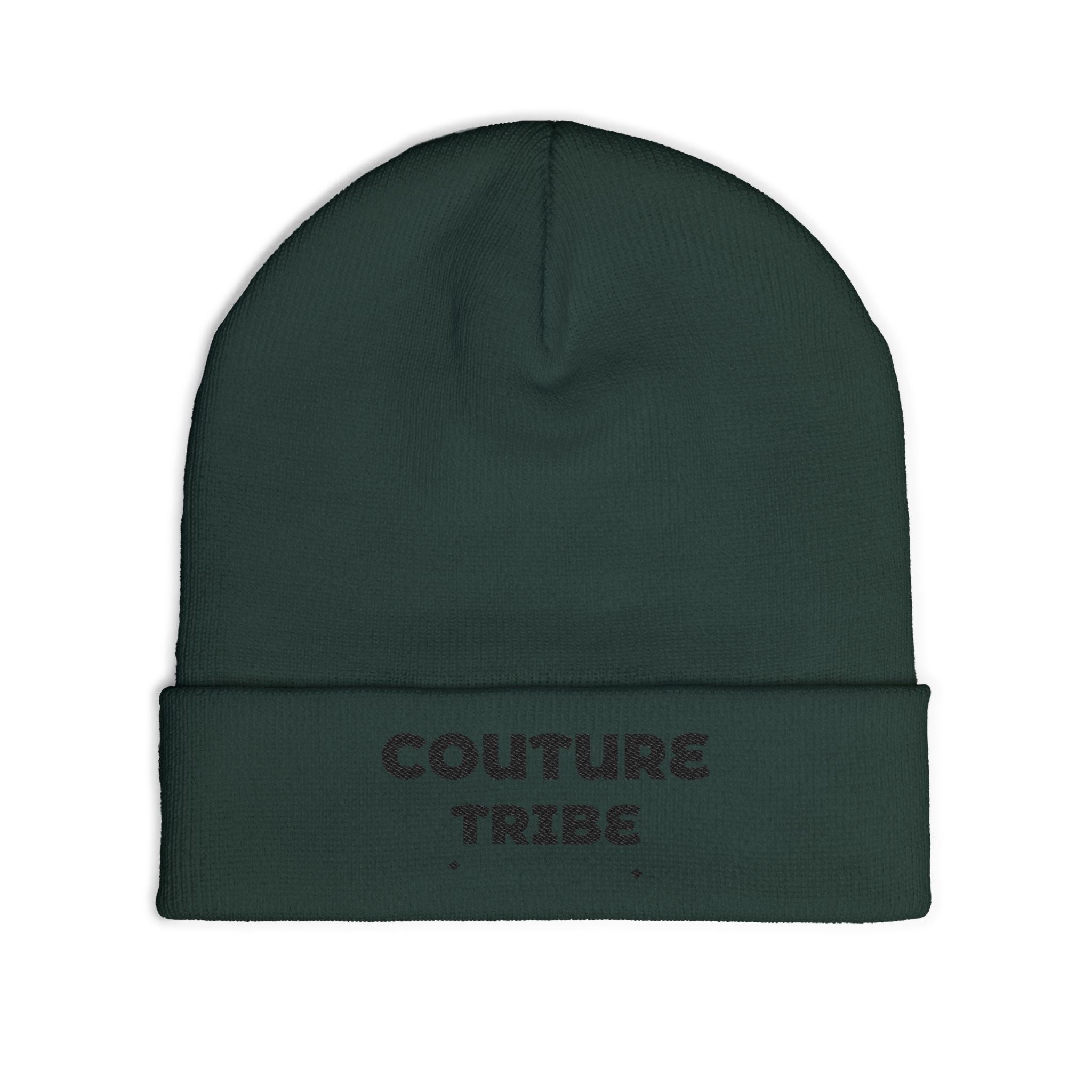 Couture Tribe Embroidered Knit Beanie — Cozy Fashion-Forward Winter Hat