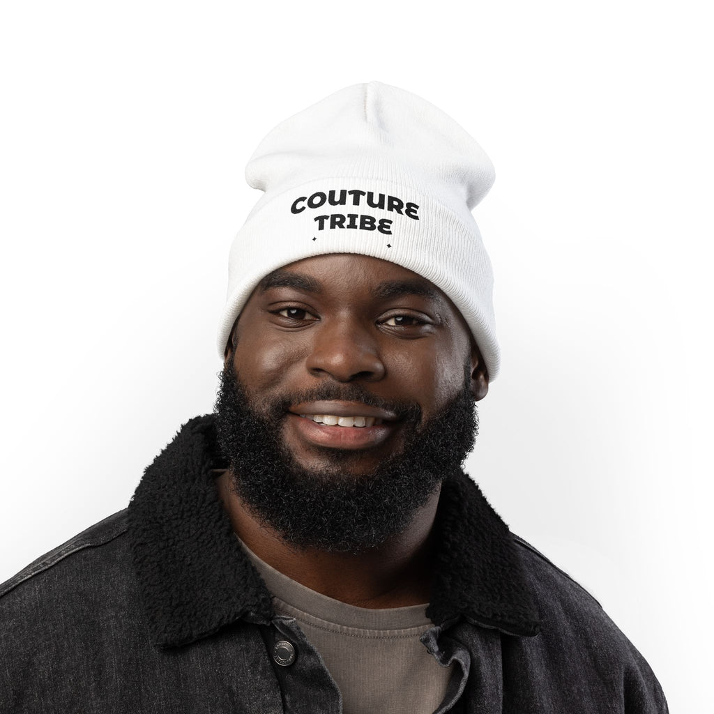 Couture Tribe Embroidered Knit Beanie — Cozy Fashion-Forward Winter Hat
