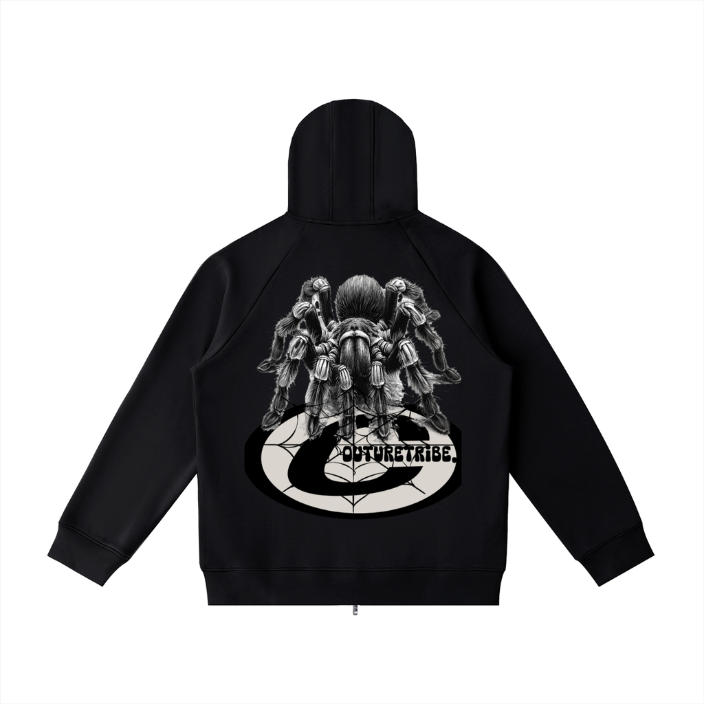 Heavyweight Raglan Sleeve Zip Hoodie