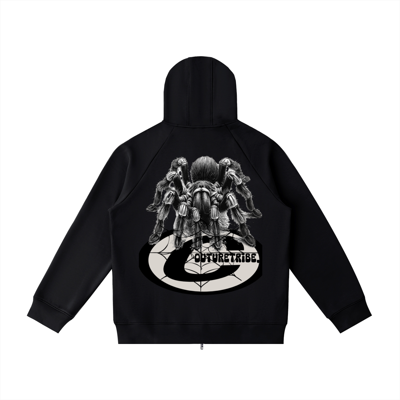 Heavyweight Raglan Sleeve Zip Hoodie