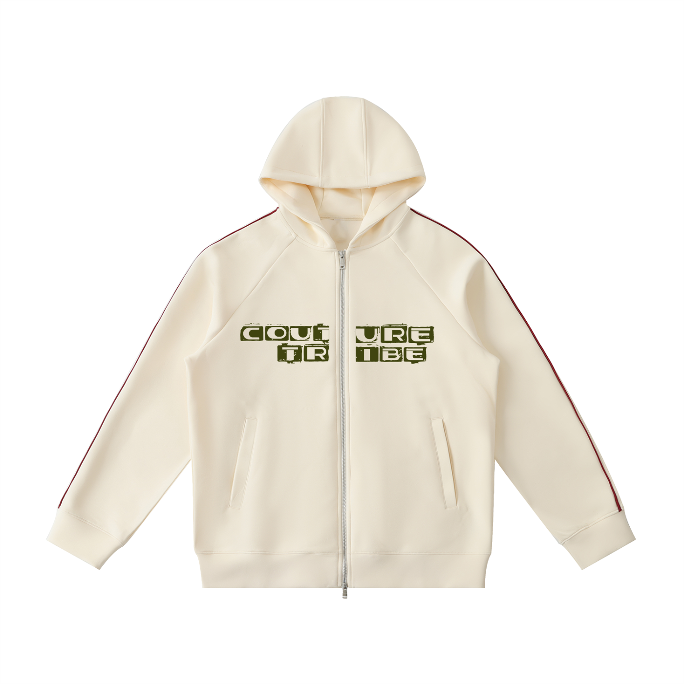 Heavyweight Raglan Sleeve Zip Hoodie