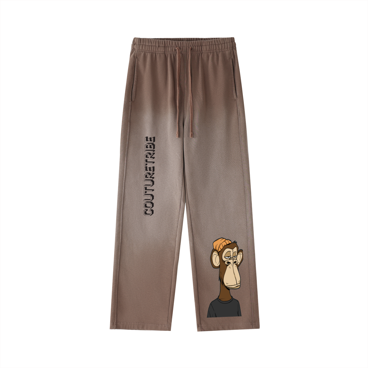 Vintage Washed Gradient Straight-Leg Sweatpants