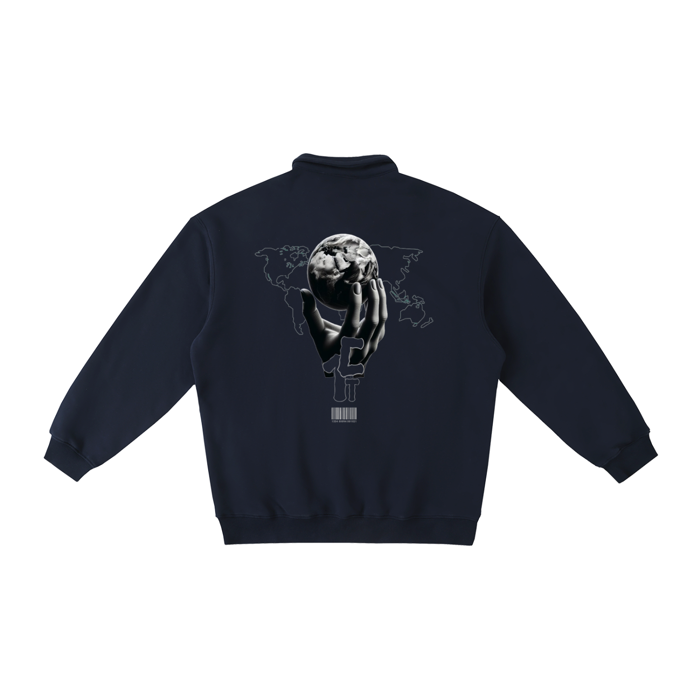 Heavyweight Polo-Collar Sweatshirt