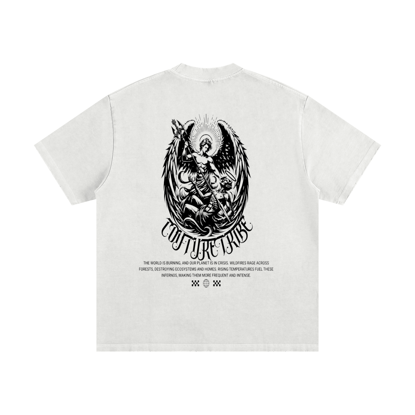 Heavyweight Vintage Washed Frayed T-Shirt