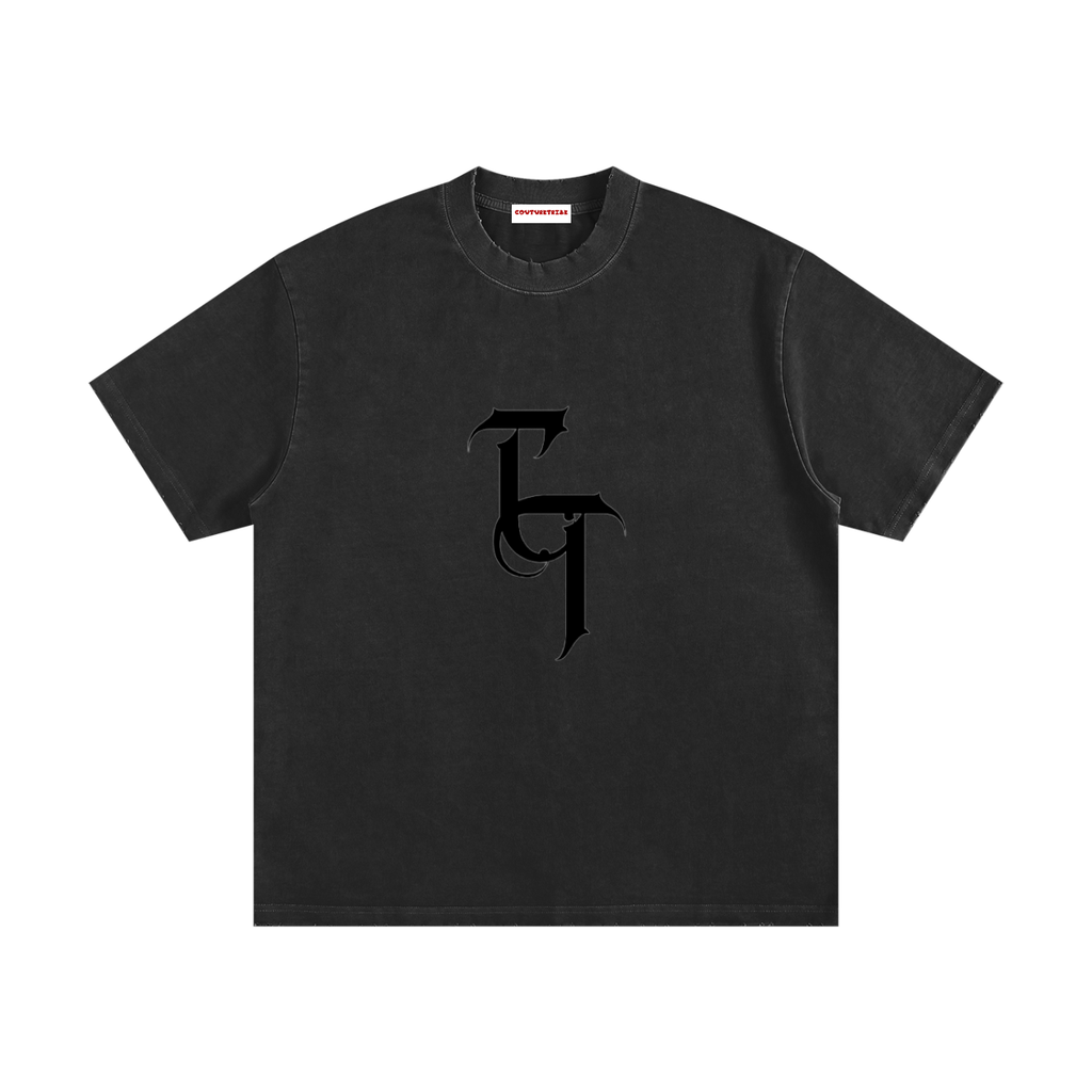 Heavyweight Vintage Washed Frayed T-Shirt