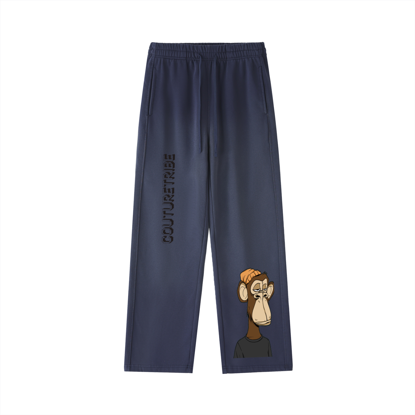 Vintage Washed Gradient Straight-Leg Sweatpants