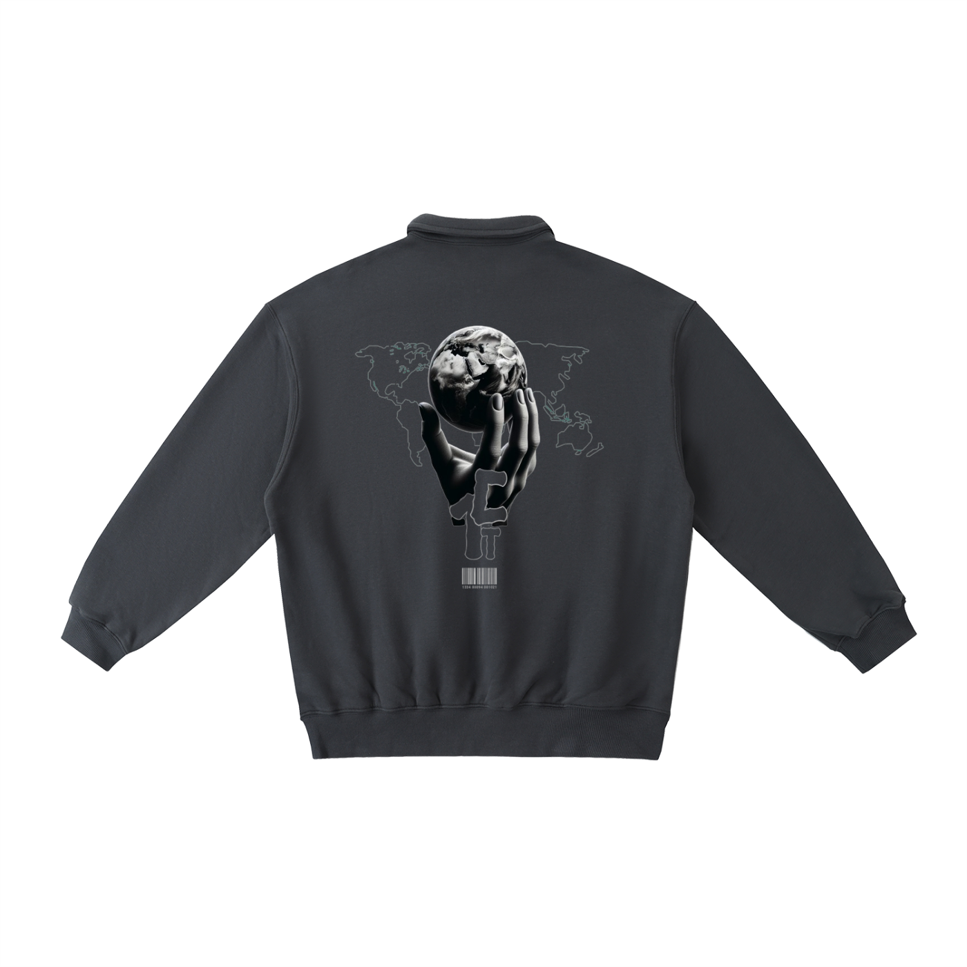 Heavyweight Polo-Collar Sweatshirt