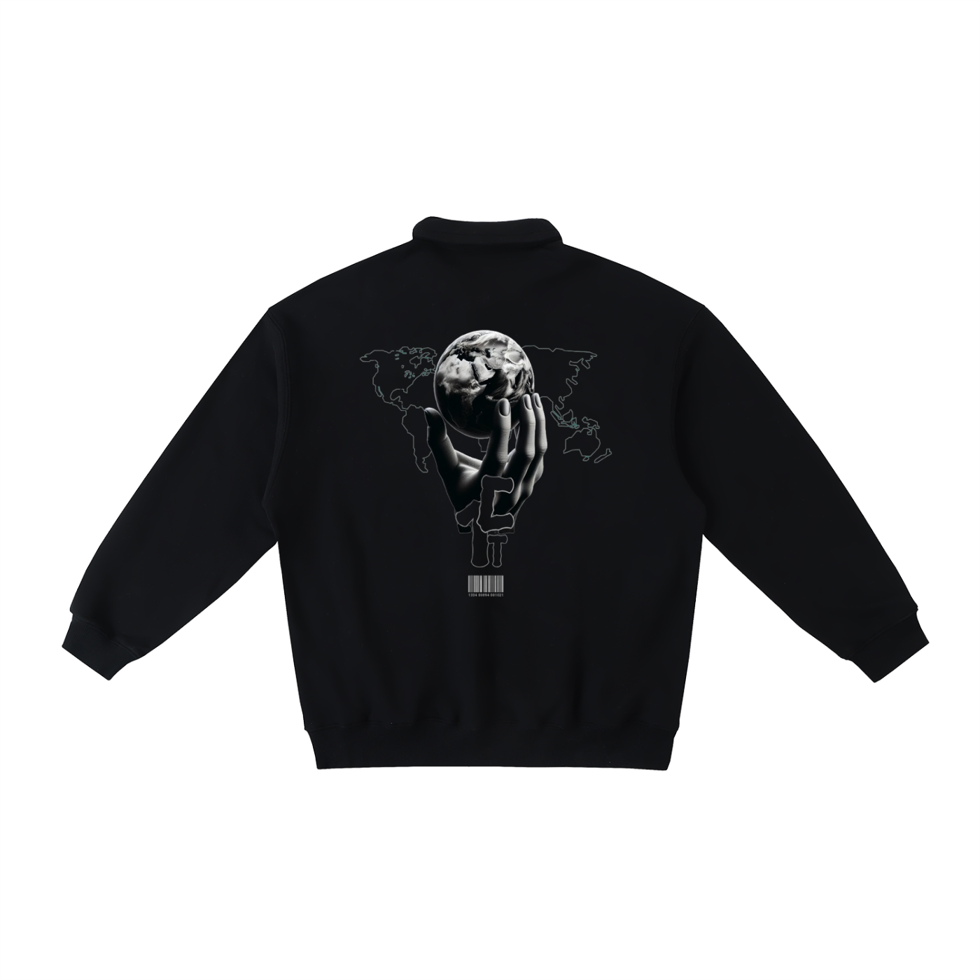 Heavyweight Polo-Collar Sweatshirt