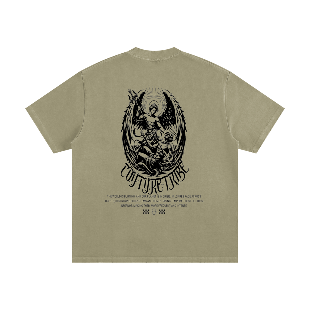 Heavyweight Vintage Washed Frayed T-Shirt