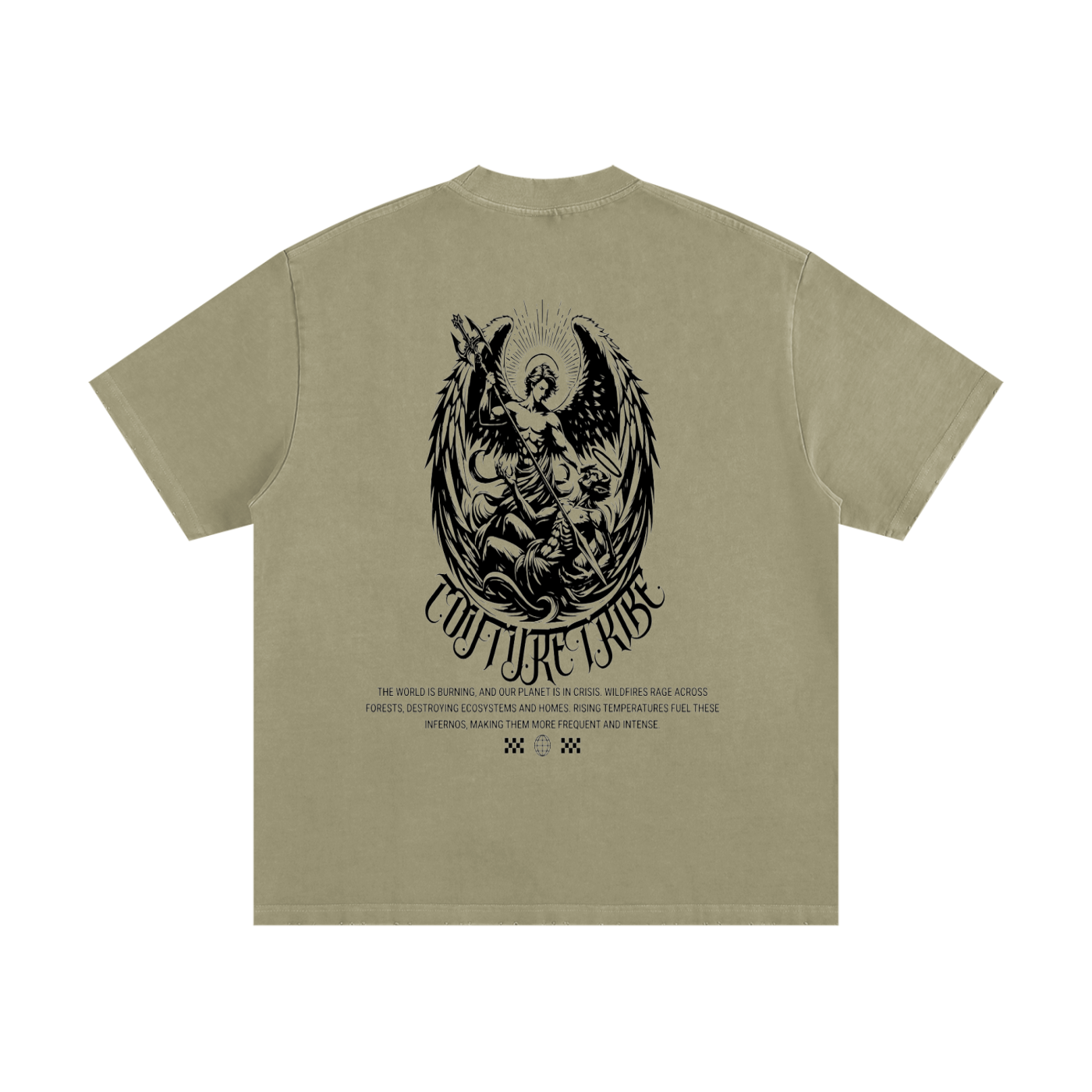 Heavyweight Vintage Washed Frayed T-Shirt