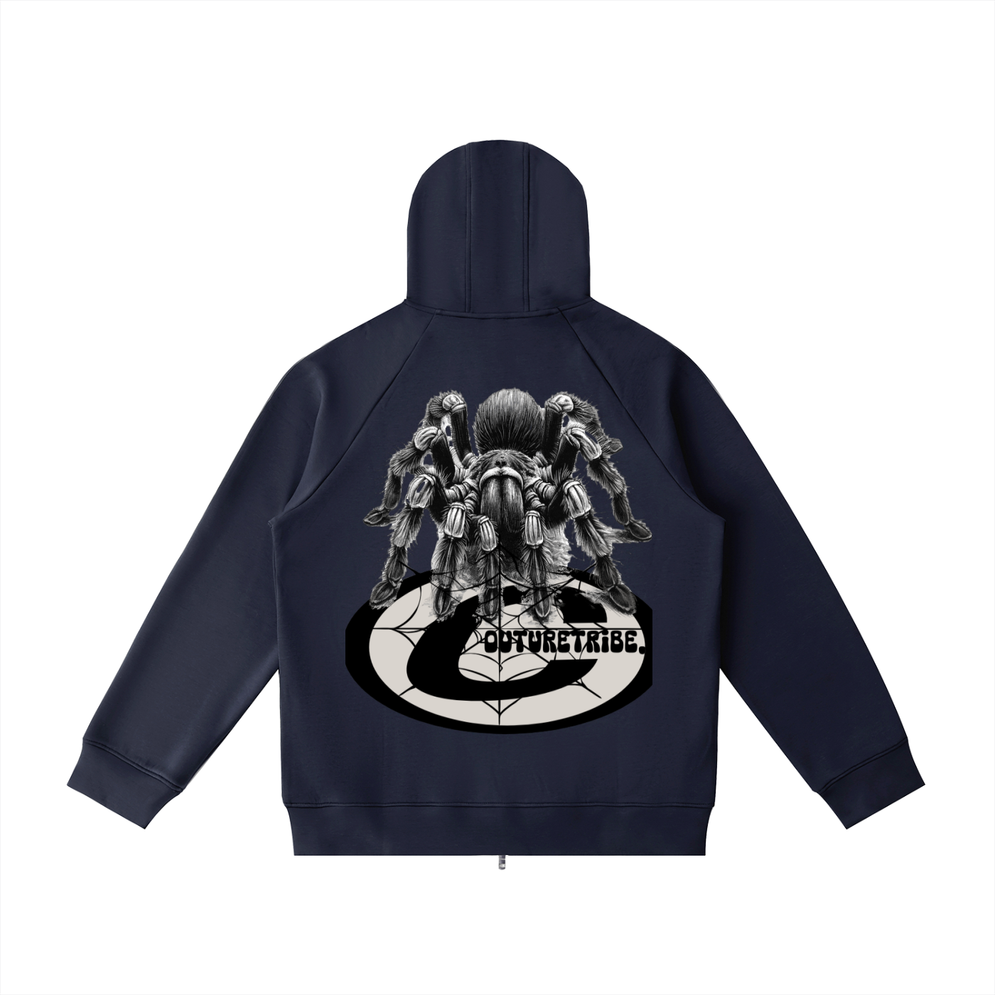 Heavyweight Raglan Sleeve Zip Hoodie