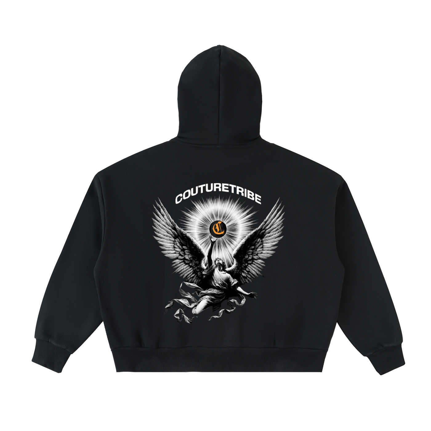 Fleeced Full-Zip Boxy Hoodie