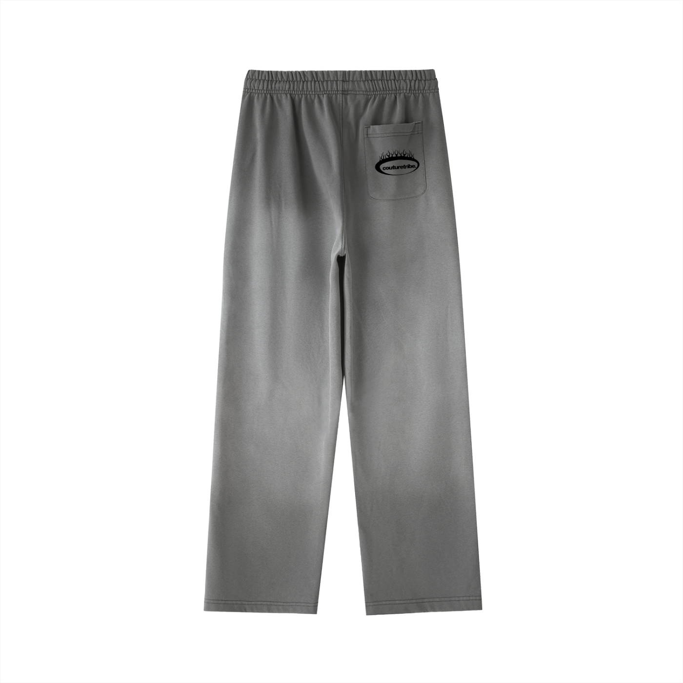 Vintage Washed Gradient Straight-Leg Sweatpants