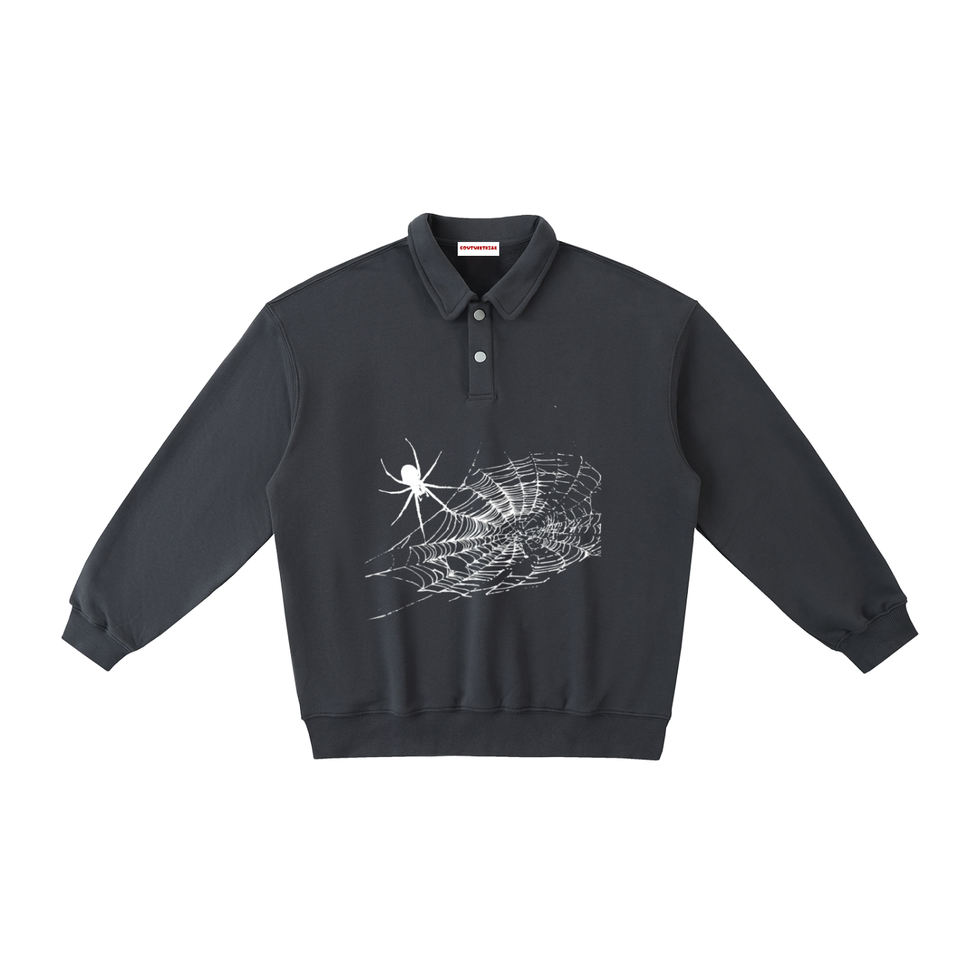 Heavyweight Polo-Collar Sweatshirt