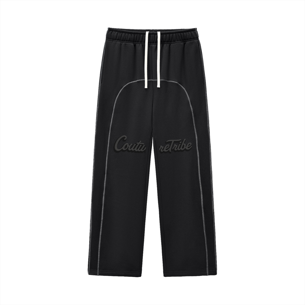 Contrast-Stitched Fleece Sweatpants