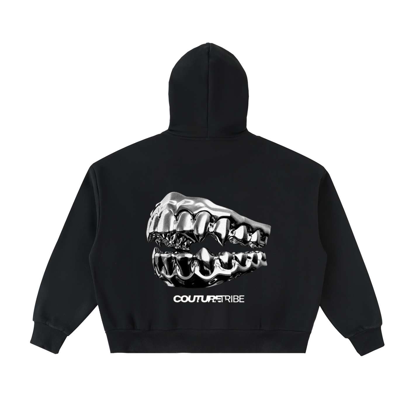 Fleeced Full-Zip Boxy Hoodie